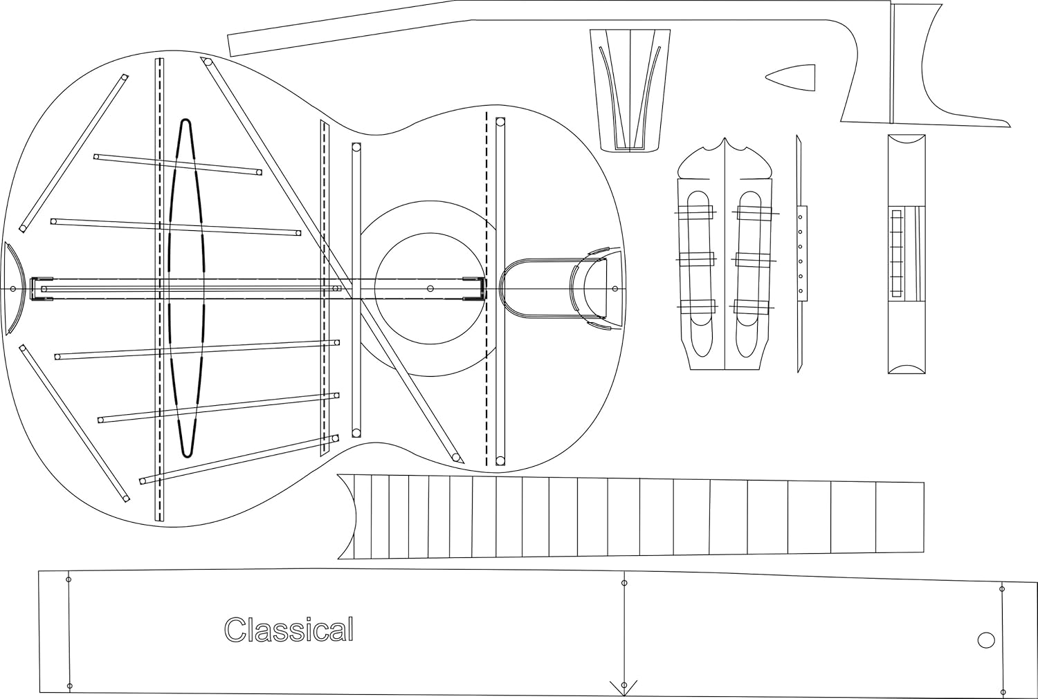 Classical Guitar Bridge Placement Guitar