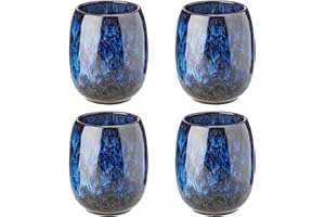 Ceramic Tea Cup Set of 4 Japanese Style Tea Cups 6.5oz Small Tea Cups Japanese Tea Cup for Drinking Tea Coffee Wine Beer Hot 