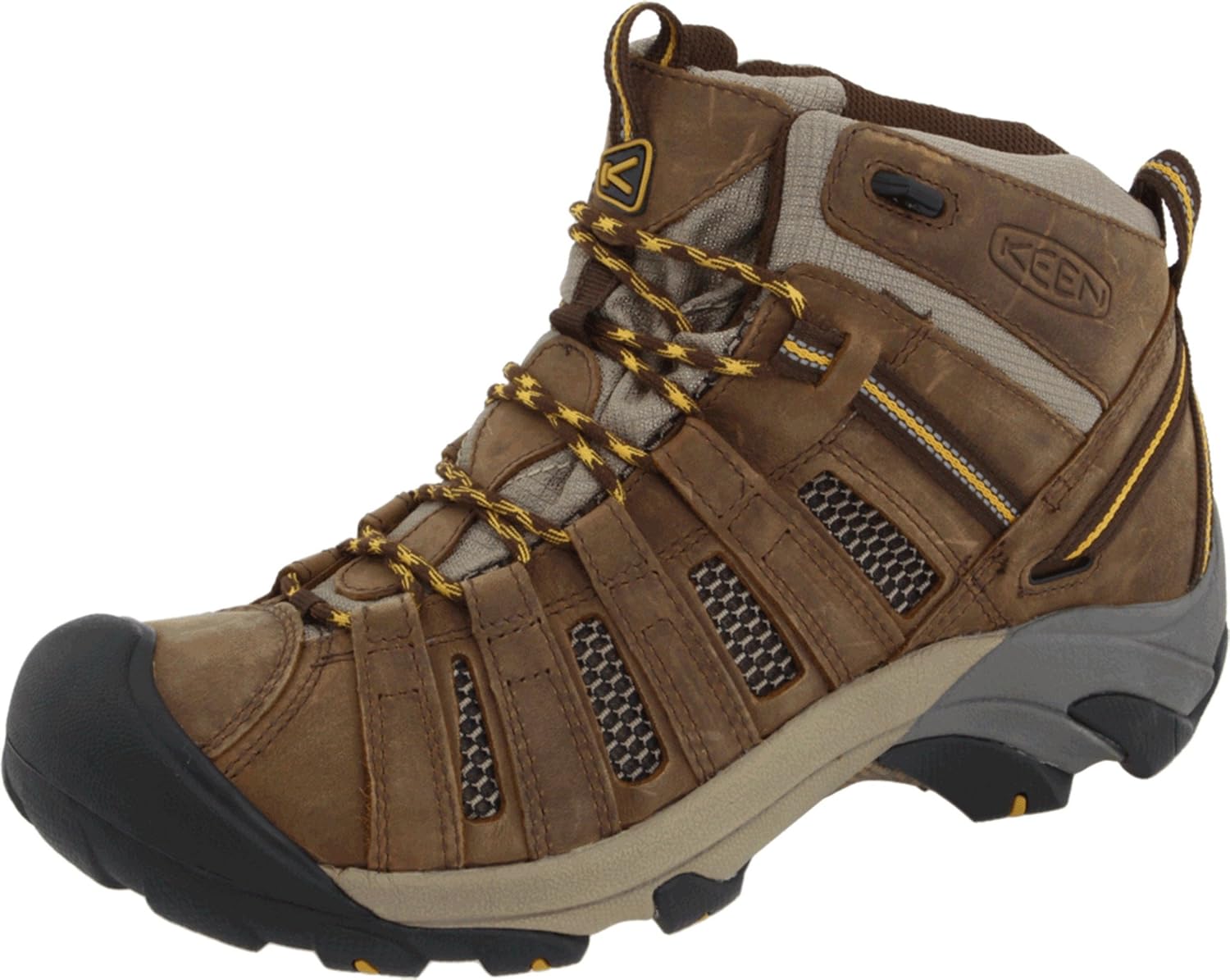 KEEN Men's Voyageur Mid Hiking Boot,Slate Black/Harvest Gold,11 M US