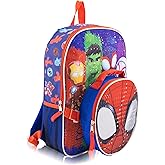 Marvel Spidey and His Amazing Friends Backpack With Lunch Box for Kids | Insulated Lunch Bag Lunch Box for Boys, Girls, Toddlers | 14" Backpack for School and Reusable Lunchbox