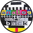 Analog is Back Retro Patch Vintage TV Static, 80s Patch - Iron On/Sew On - Limited Edition, Fully Embroidered Colorful Cool Patch by PatchClub