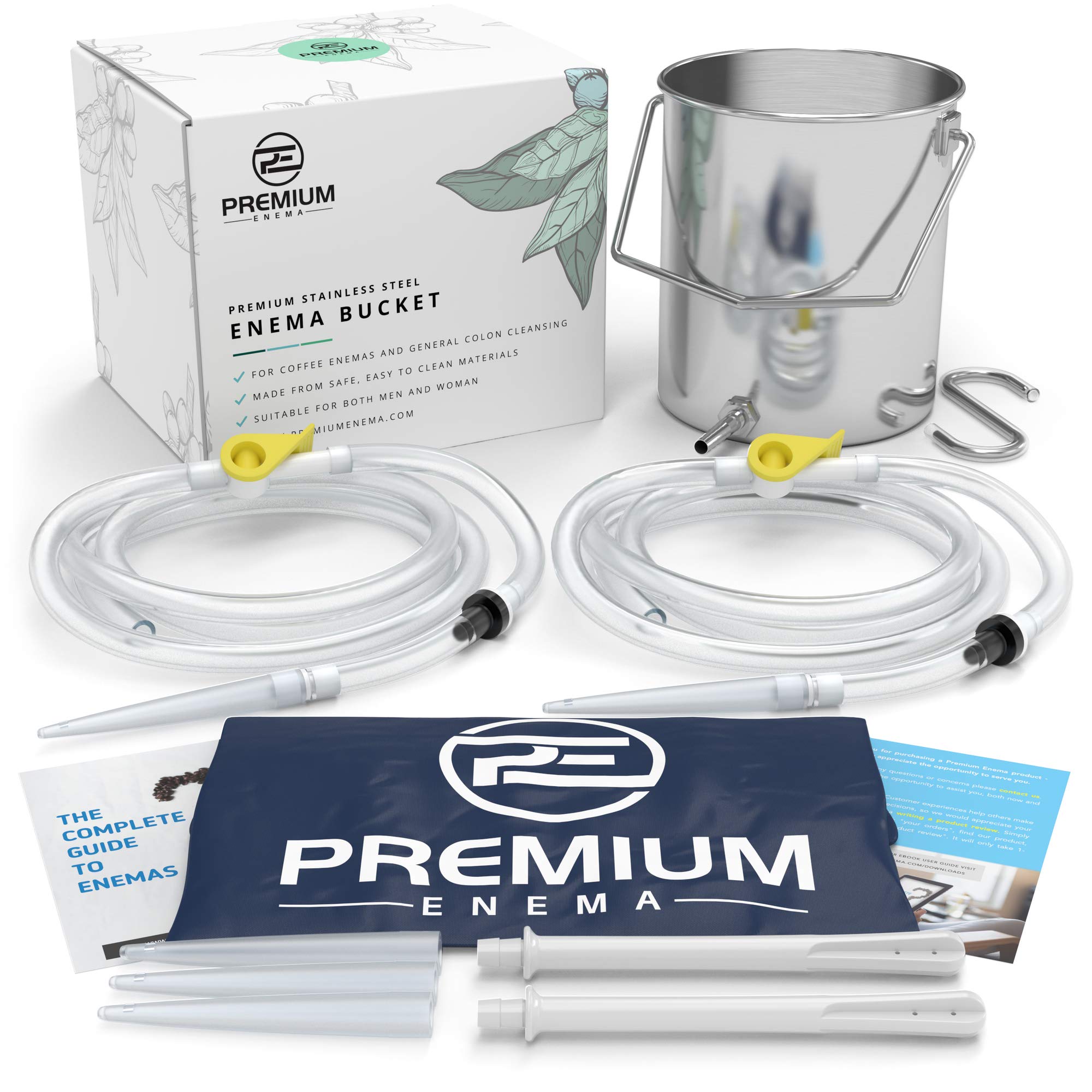 Premium Enema Stainless Steel Enema Bucket KIT Suitable for Home