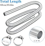 URAQT Parking Heater Exhaust Pipe 200CM Stainless Steel Car Diesel Exhaust Hose view 2
