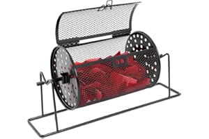 Teenyyou 7.09" x 4.72" Small Raffle Drum Upgraded Ticket Spinner Holds 600 Tickets Raffle Wheel Spinner with Stand Drum Cage for Games Events(Black)