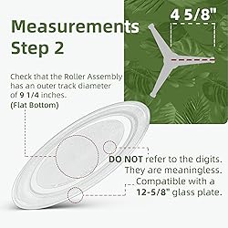 Gemroom 12.6" microwave turntable plate replacement