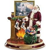 The Bradford Exchange Thomas Kinkade Illuminated Santa Claus Tabletop Figurine: Light Up The Holidays