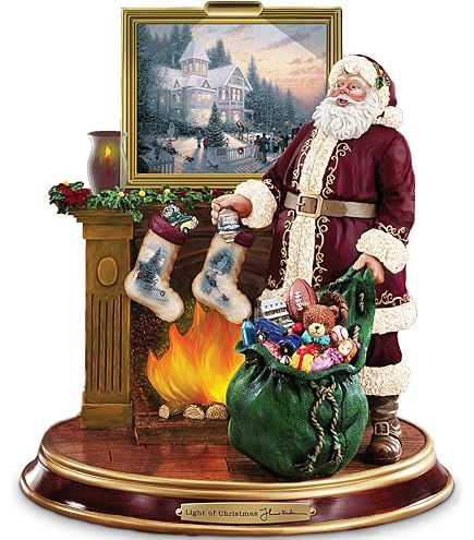 Amazon.com: The Bradford Exchange Thomas Kinkade Santa Claus