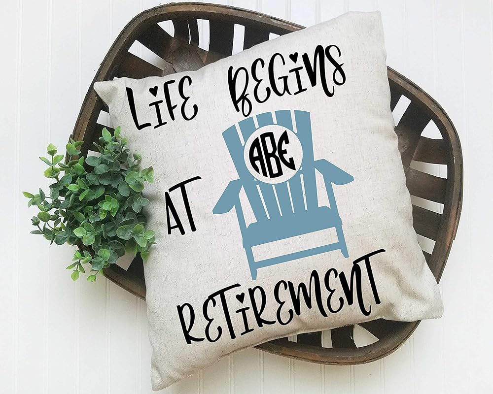 Personalized Retirement Gift Pillow Handmade