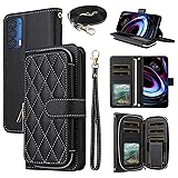Dswteny Argyle Wallet Case for Motorola Moto Edge