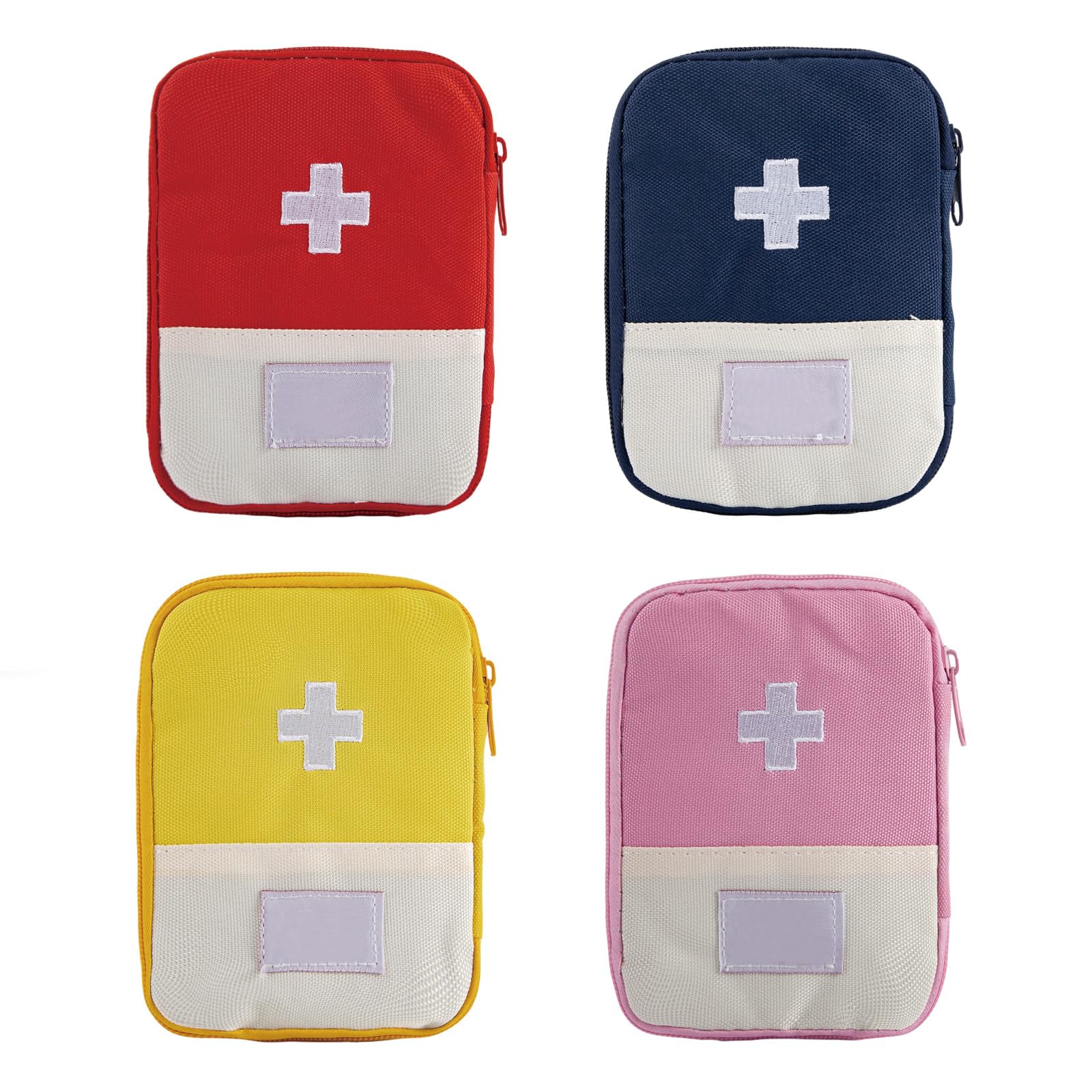Photo 1 of 4 Packs Empty First Aid Bag, Travel Emergency Medical Rescue Bags, 5.9x4.1 inch First Aid Pouch, Multifunctional Emergency Medicine Storage Bag for Hiking Home Travel Camping Outdoor Car Office