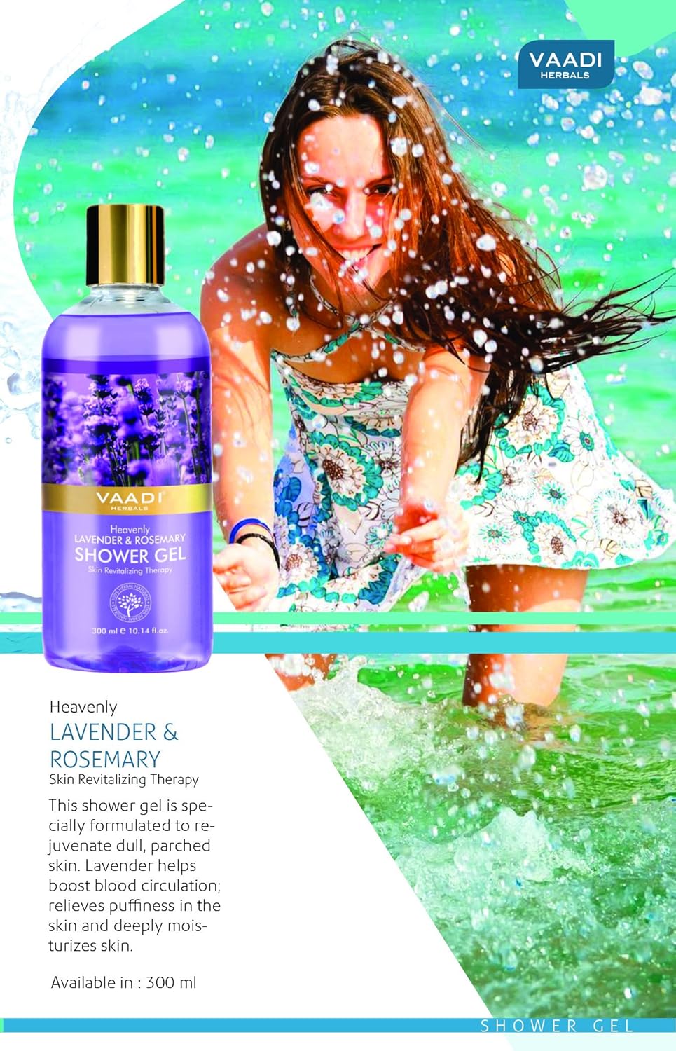Natural Shower Gel Heavenly Lavender & Rosemary, Sulfate-Free, Herbal Body Wash both for Men Women, Moisturizing Skin Therapy - Image 5