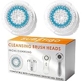 for Mia 2 Replacement Brush Heads Replacements Compatible for Clarisonic Mia 1, Mia 2, Mia Fit, Alpha Fit, Smart Profile Uplift and Alpha Fit Face Facial Cleansing Brush Head Replacements (Deep Pore)