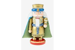 Clever Creations Wiseman with Myrrh 6 Inch Traditional Wooden Nutcracker, Festive Christmas Décor for Shelves and Tables