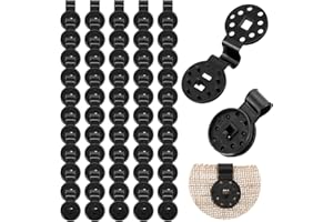 TEAAHA 50 Pack Heavy Duty Shade Cloth Plastic Clips, Lock Grip for Sun Shade Net, Tarp Hangers, Anti Bird Netting, Garden Netting, Greenhouse Cloth Fabric Accessories