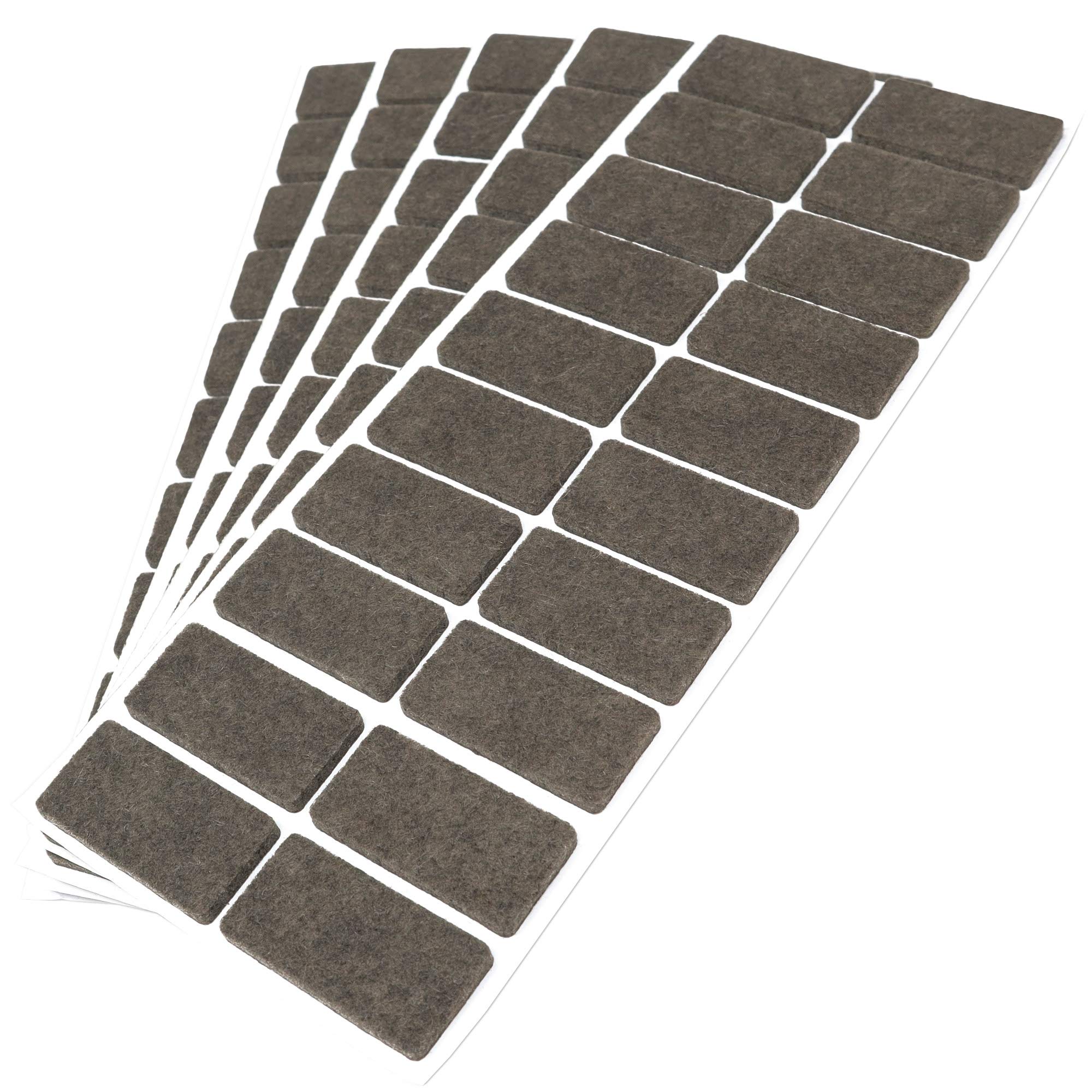 Adsamm FP-35-SA-BR-2040-20-5 FP-35-SA-BR-2040-20 100 x Felt Pads Brown 20 x 40 mm