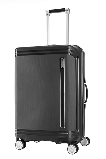 SAMSONITE Hartlan Polypropylene 67.5 cms Black Hardsided Check-in Luggage (SAM HARTLAN Spinner 68 Black)