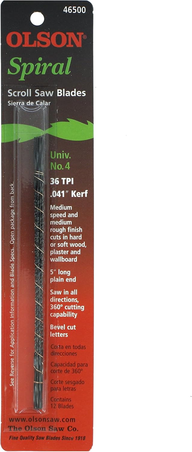 Olson Saw SP46500 Spiral Scroll Saw Blade Amazon.ca Tools & Home