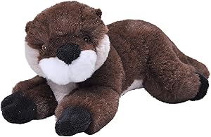 Wild Republic EcoKins Mini River Otter Stuffed Animal 8 inch, Eco Friendly Gifts for Kids, Plush Toy, Handcrafted Using 7 Recycled Plastic Water Bottles (24790)