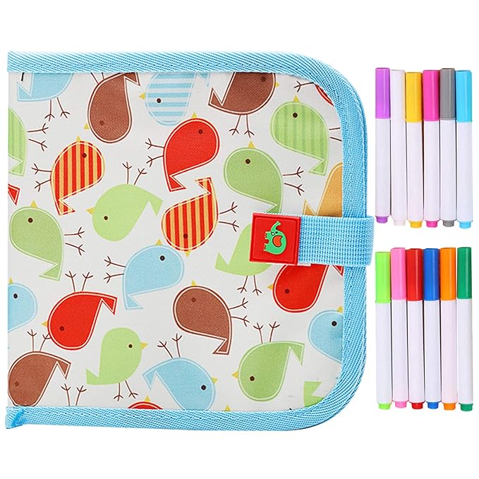 14 Pages Portable Erasable Drawing Pad Reusable Sketchpad Painting Book