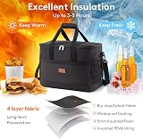 Lifewit Cooler Bag 50 Cans Collapsible Insulated Large Lunch Bag Black view 4