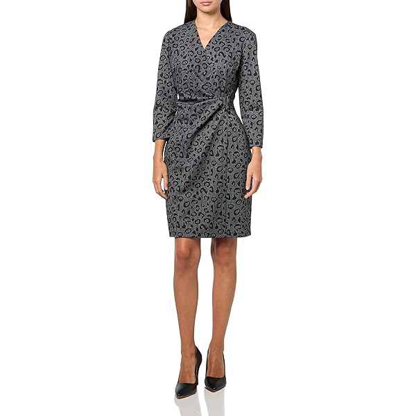 white christmas dresses Anne Klein Faux-Wrap Dress main image 1
