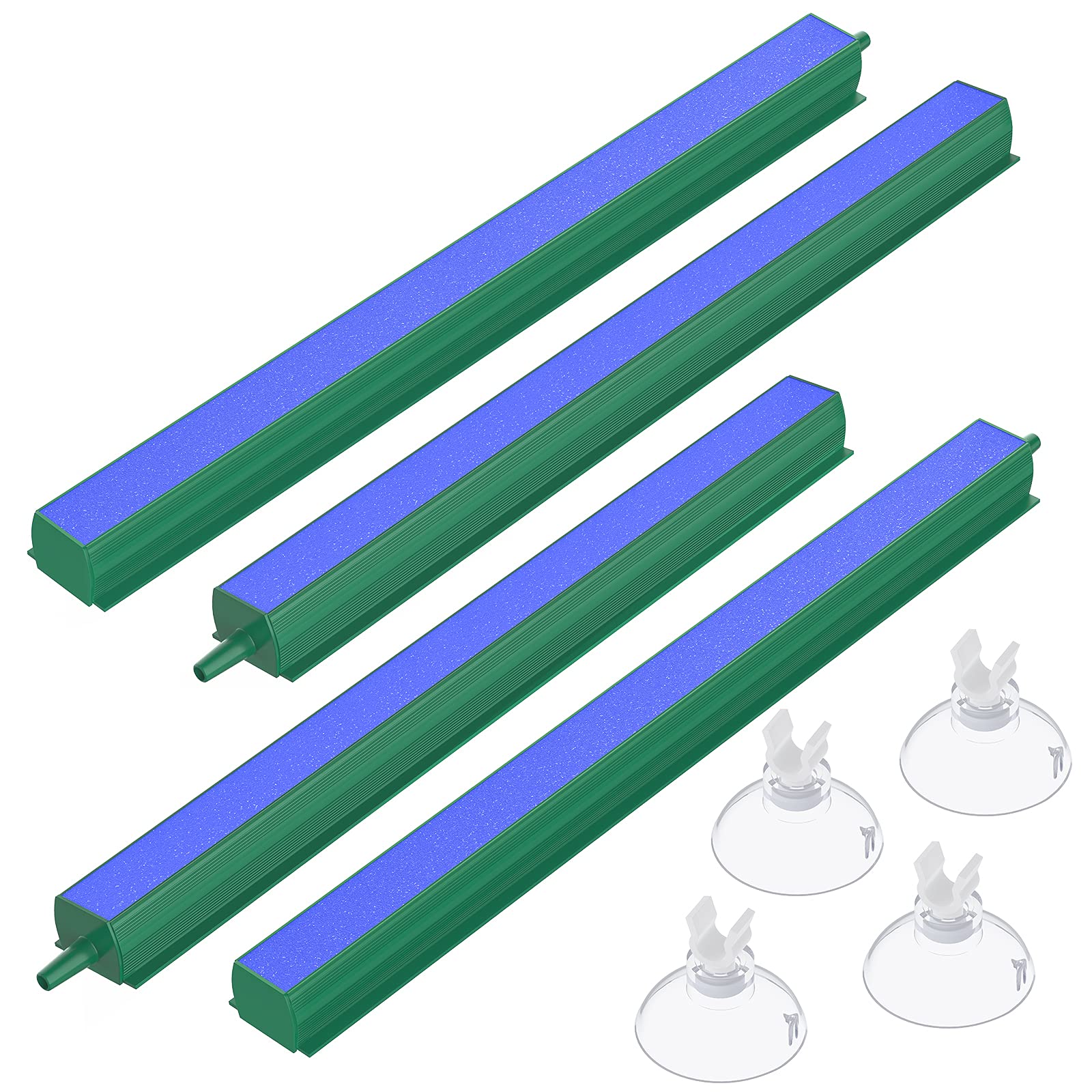 Photo 1 of Pawfly Aquarium Air Stone Bar Bubbler 8 Inch, Fish Tank Bubbler Stone with 4 Suction Cups Square Oxygen Diffuser for Air Pump Fish Tank and DWC Bucket, 4 Pack