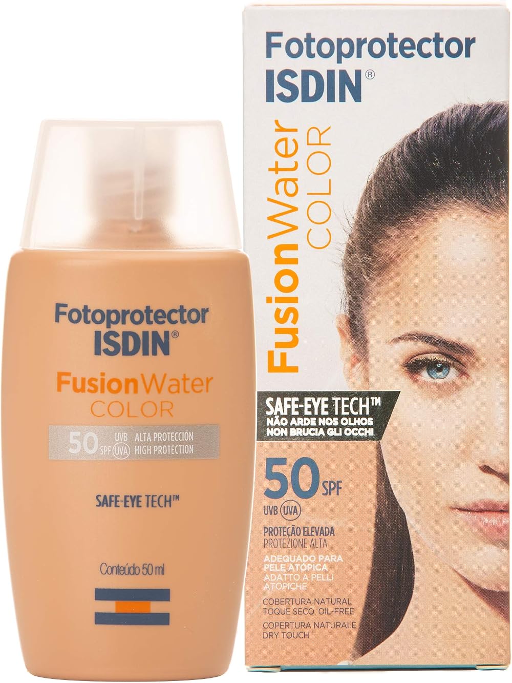 ISDIN Fotoprotector Fusion Water Color SPF50 Face Sunscreen 50ml Tinted