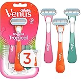 Gillette Venus Tropical Women's Disposable Razor, 3 Count