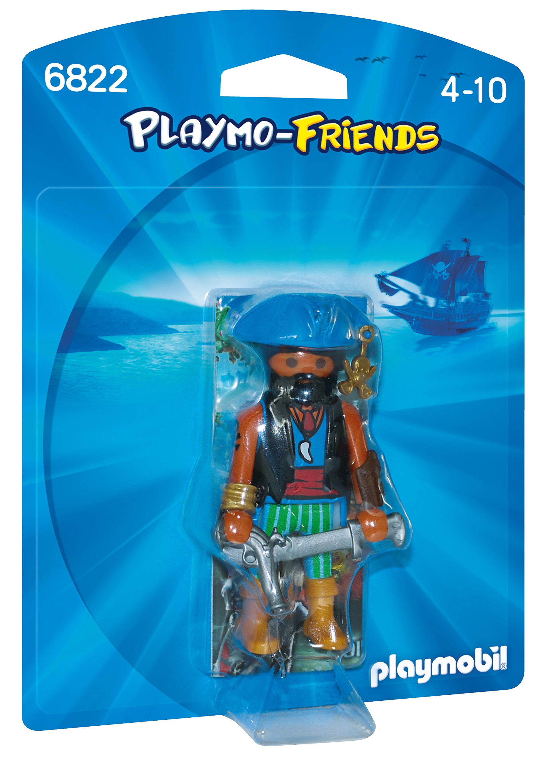 Playmobil 6822 Caribbean Buccaneer, Fun Imaginative Role-Play, PlaySets Suitable for Children Ages 4+