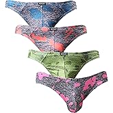 iKingsky Men's Camouflage Thong Underwear Sexy Low Rise T-back Underwear