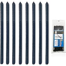 8Pcs M6x60mm Hanger Bolt Double Headed Bolt Self-Tapping Screw For