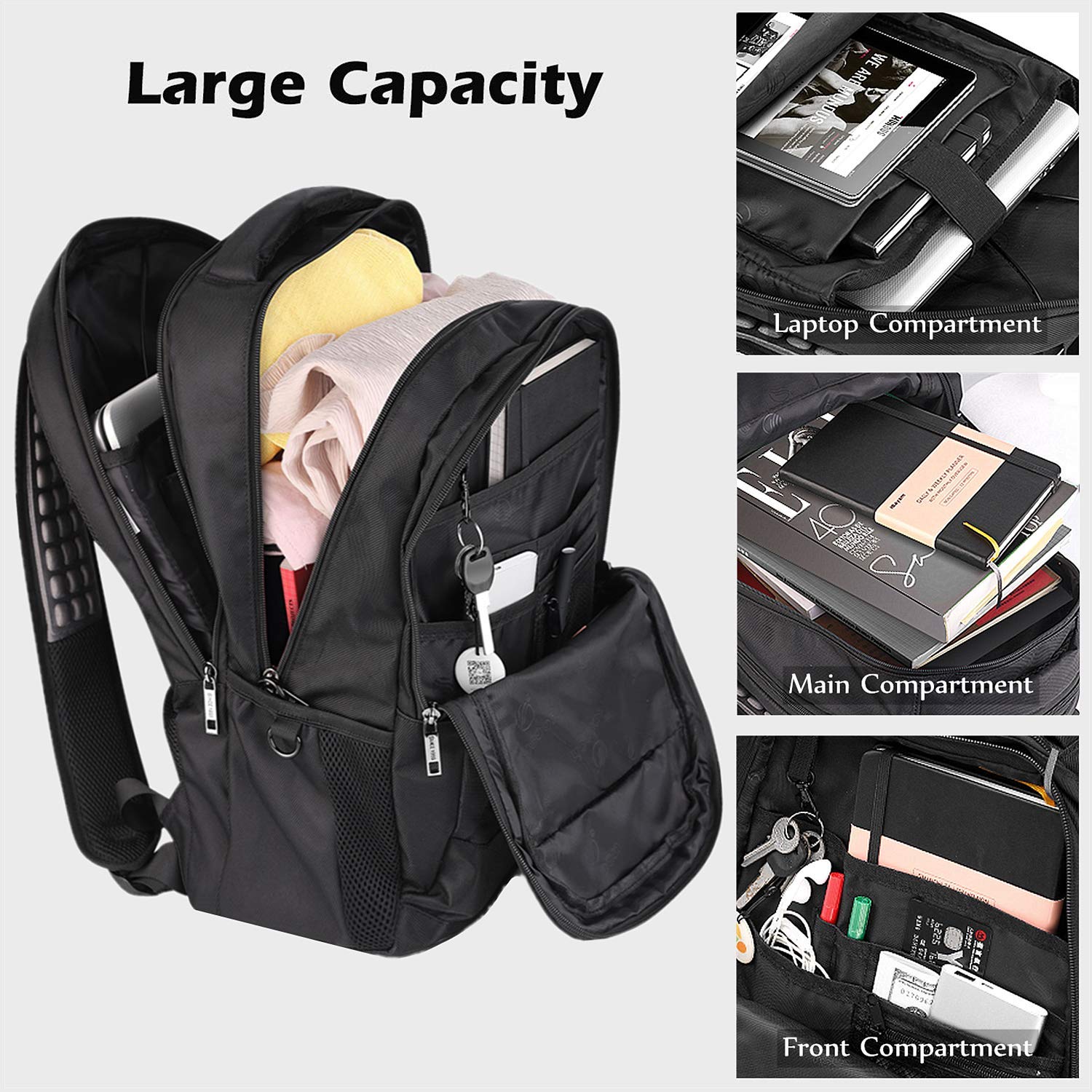 Sosoon Laptop Backpack, 15.617 Inch Travel Backpack for Laptop and