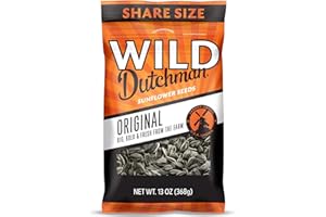 Wild Dutchman Roasted Sunflower Seeds in a Resealable Bag for Ultimate Freshness and an Easy Pour Snack, Salted Original Flavor, 13 oz (Pack of 3)