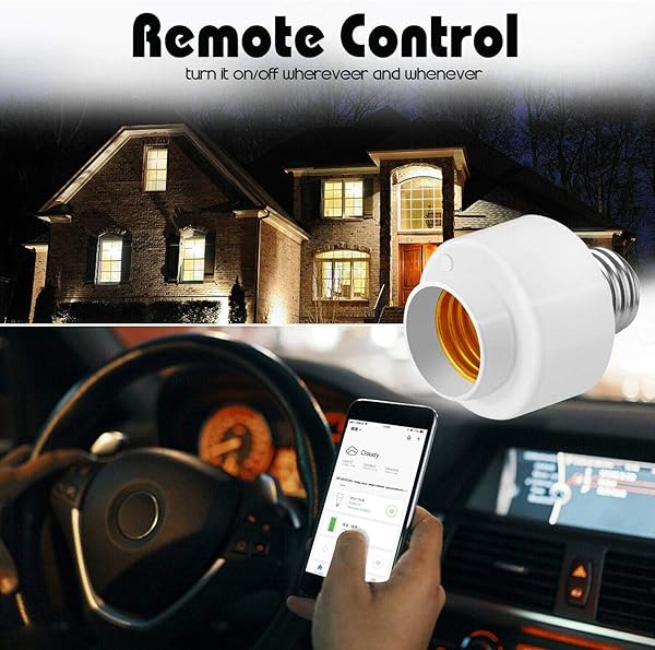 Cobeky Tuya Smart Life WiFi Smart Bombilla Socket E27 Interruptor Base Soporte para Amazon Alexa Home