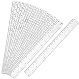 EBOOT 20 Pack Clear Plastic 12 Inch Straight