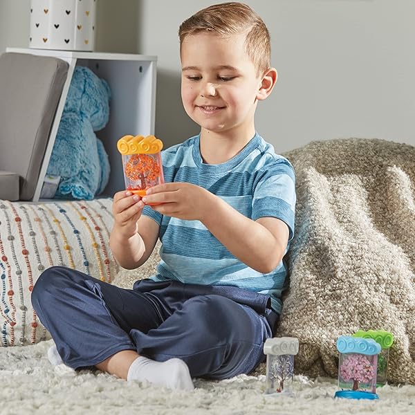 HAND2MIND CHANGING SEASONS SENSORY TUBES, CALM DOWN CORNER SUPPLIES, QUIET FIDGETS, TRAVEL TODDLER TOYS, PRESCHOOL CLASSROOM MUST HAVES, HANDS-ON STRESS RELIEF TOY, ANXIETY RELIEF ITEMS FOR KIDS