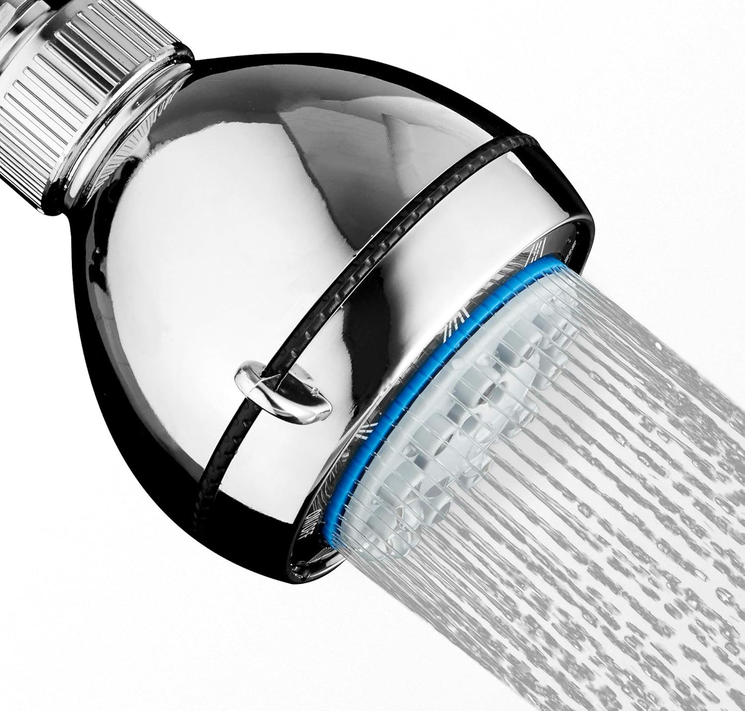 DRENCH'D Fixed Shower Head High Pressure Multi Spray Settings; 2.5 GPM