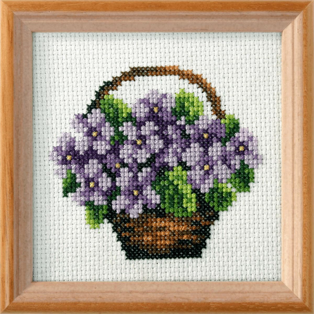 Orchidea Violet Pre-Printed Cross Stitch Kit without Frame 7590