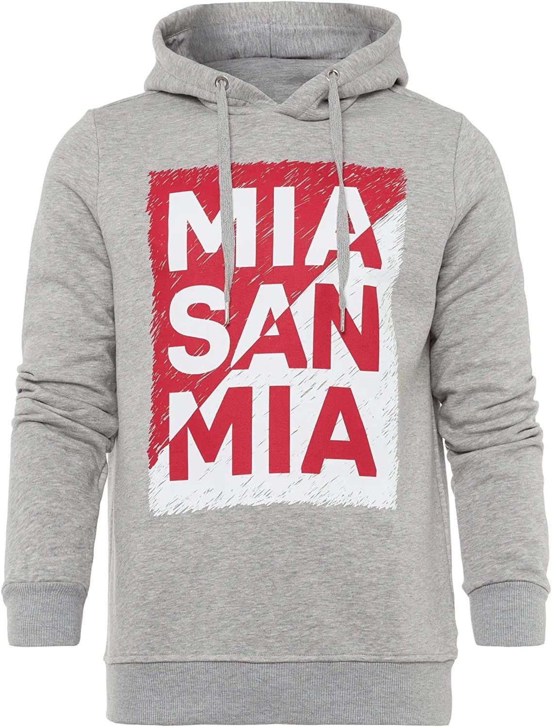 Fc Bayern Munich Hoodie Mia San Mia Grey Hooded Sweatshirt Amazon Co Uk Sports Outdoors