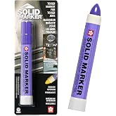 Sakura Solid Paint Markers, Purple, 1 Pack | Permanent Markers for Metal, Glass, Tire Marking, Construction, Rough Surfaces, No Drips, Waterproof, Fast Drying &amp; Non-Toxic