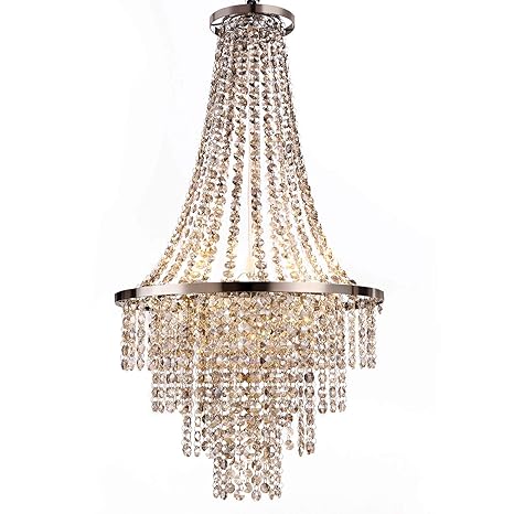 Luxurious Crystal Chandelier With Octagon Shape Crystal Lighting