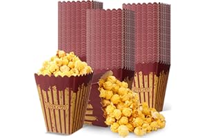 MotiMind 100 pcs Halloween Popcorn Boxes Creepy Carnival Halloween Party Supplies Horror Party Favor Decoration Bloody Disposable Snack Boxes Popcorn Container Bags for Movie Night Evil Circus Decor