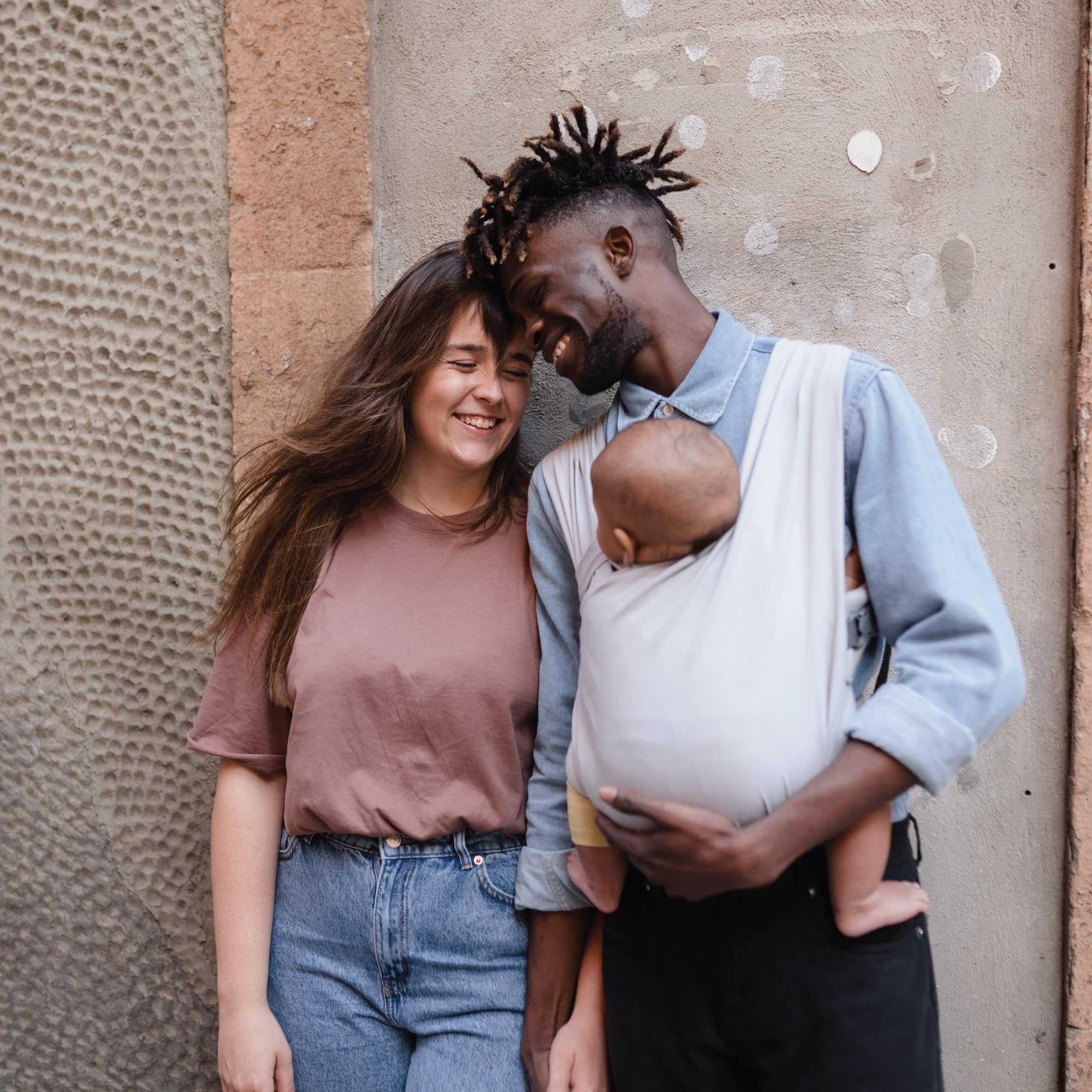 Boba Bliss Baby Carrier Newborn to Toddler (7-35 lbs) - Light & Breathable Toddler Carrier - Certified Hip-Healthy, Adjustable Straps for All Parents, Hybrid, Soft & Stretchy 0-18 Months (Grey)