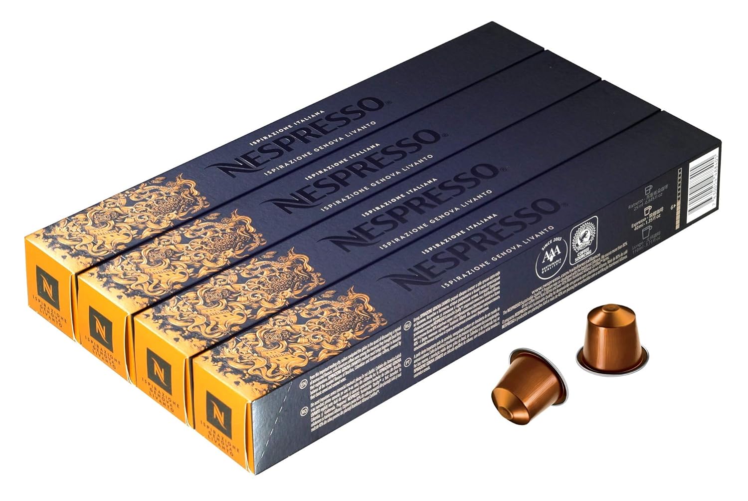 Nespresso OriginalLine (European Version) Ispirazione Italiana Genova Livanto, 40 Capsules