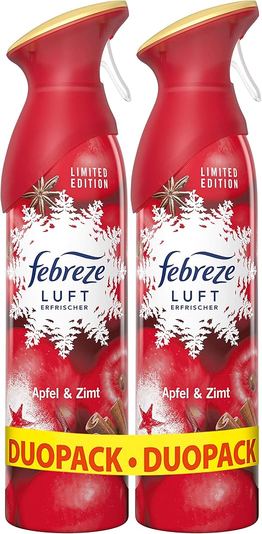 Febreze Wenn Zum Duschen Keine Zeit Bleibt Febreze Apfel & Zimt Lufterfrischer 2x300ml, 8001841873688: Amazon.de