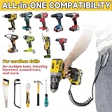 otuiaim Retractable Drill Lanyard 160cm 5KG Tool Tether Carabiner Safety Cord view 5