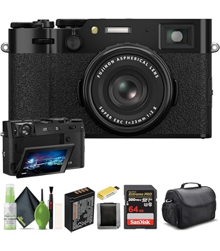 Amazon.com : FUJIFILM X100VI Digital Camera (Black) Bundle +
