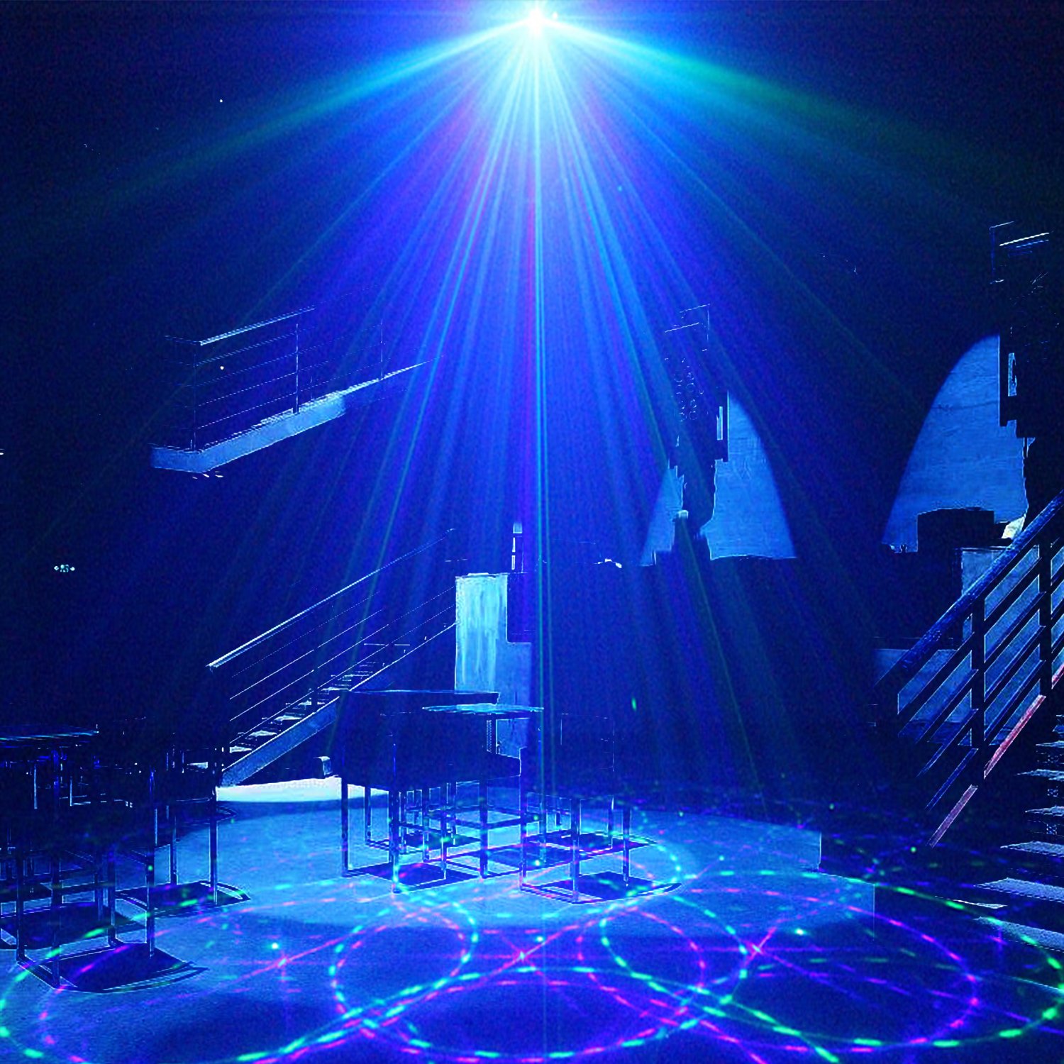 Decolighting Laser Light 12 Patterns Mini Stage Laser Lights, RGB Laser