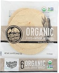 La Tortilla Factory Organic White corn & Wheat Tortillas, 6 ct