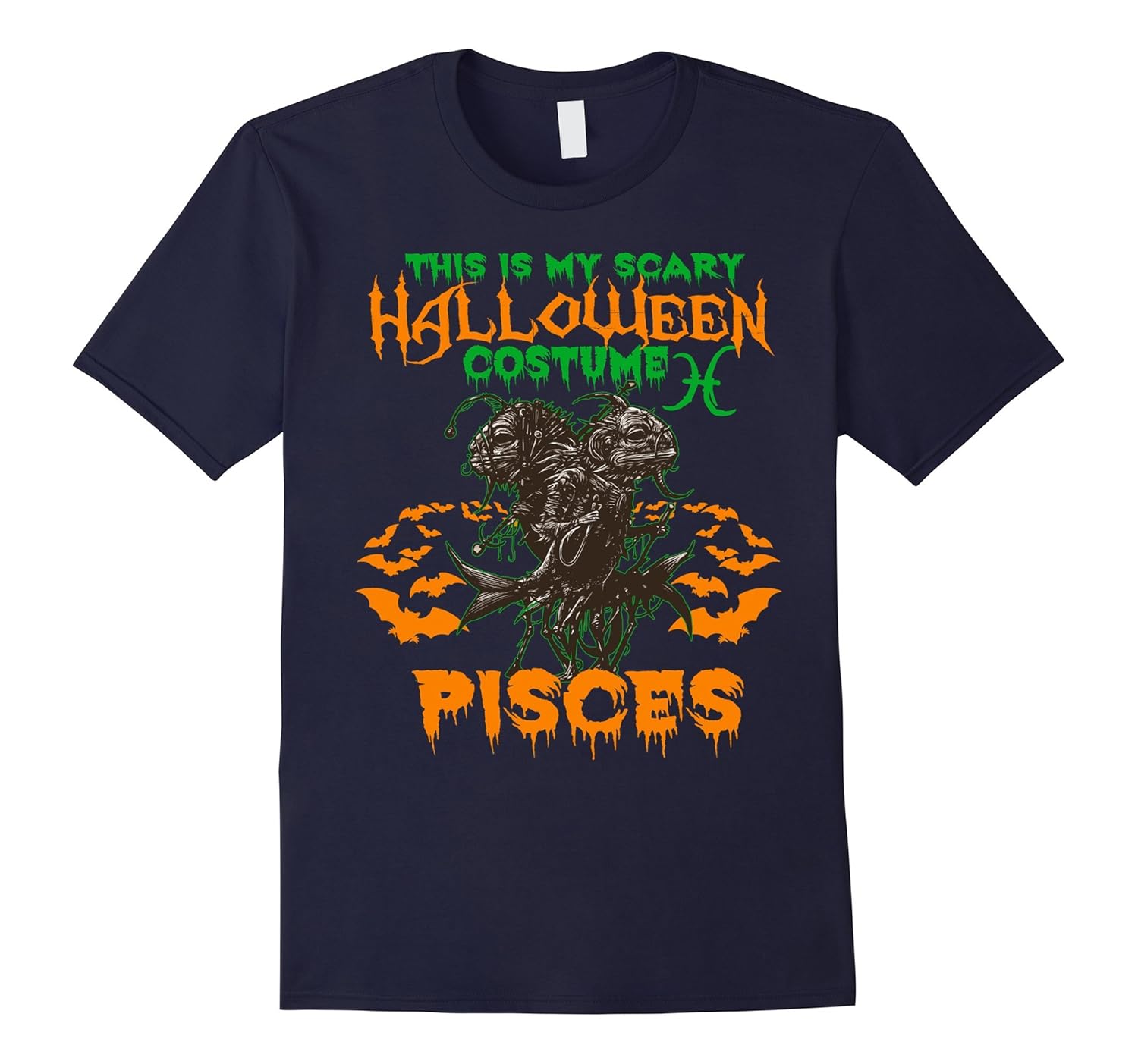 Funny T-shirt For Pisces. Top Birthday Gifts For Halloween-Rose